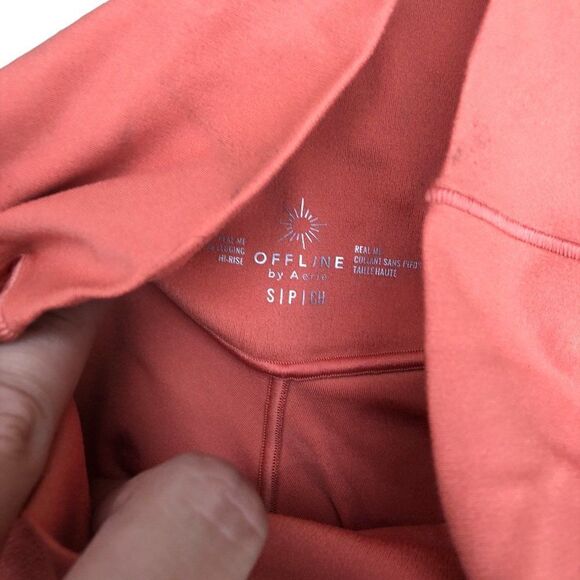 3. Offline By Aerie Salmon Pink Legging Small - Picture 4 of 4